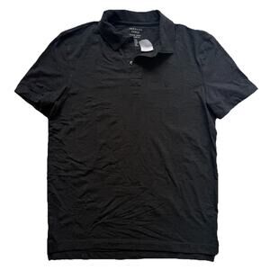 American Eagle Outfitters Men's Super Soft Charcoal Gray Polo Shirt Size Small